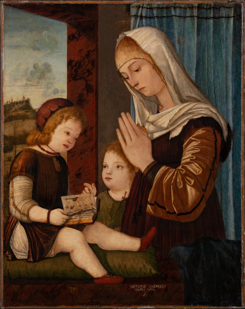 Madonna mit Kind und Johannesknaben, Vittore Carpaccio