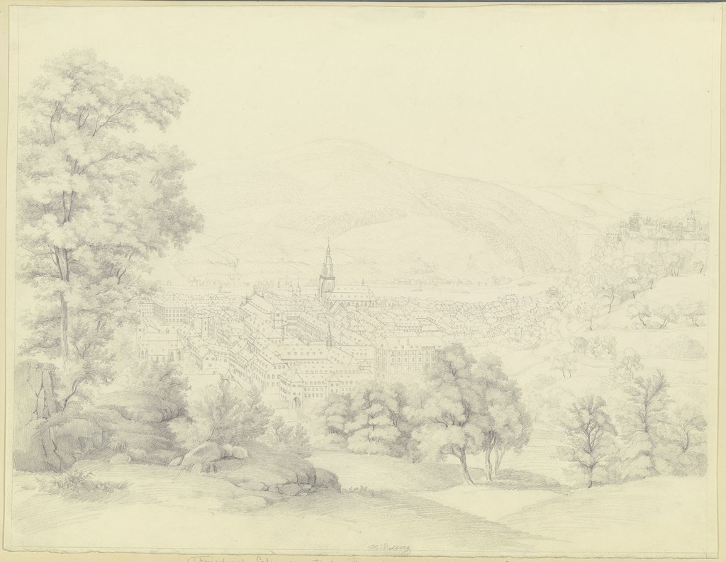 Ansicht von Heidelberg, Friedrich Joseph Ehemant