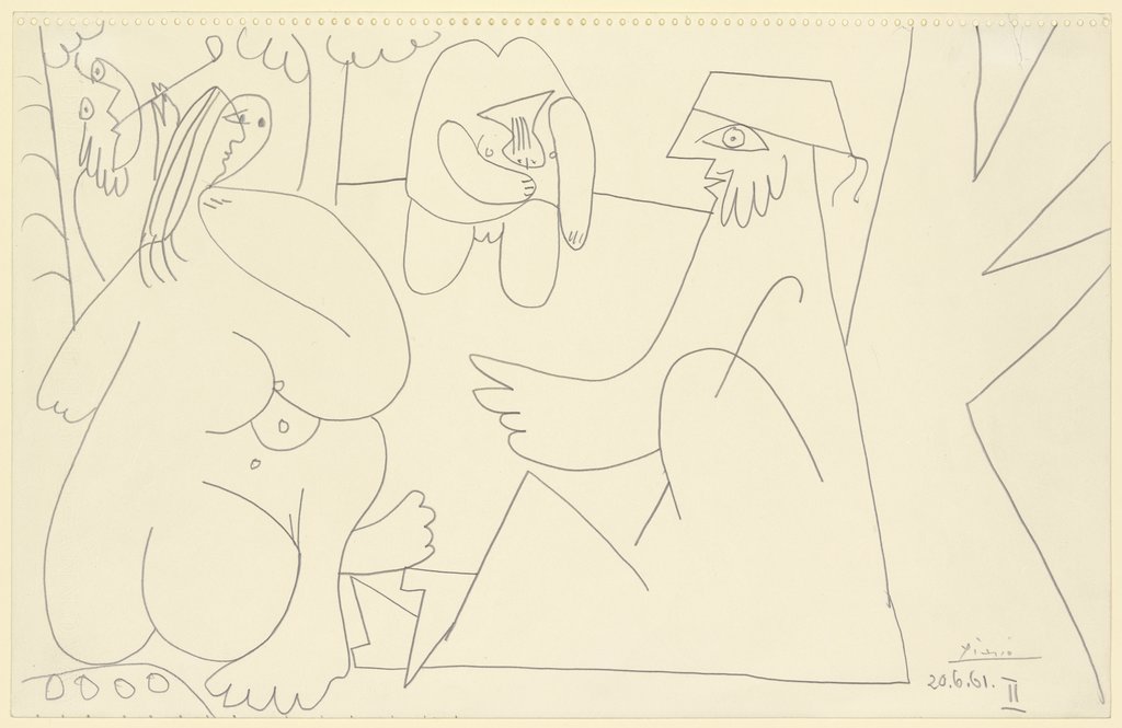 Les déjeuners II, Pablo Picasso