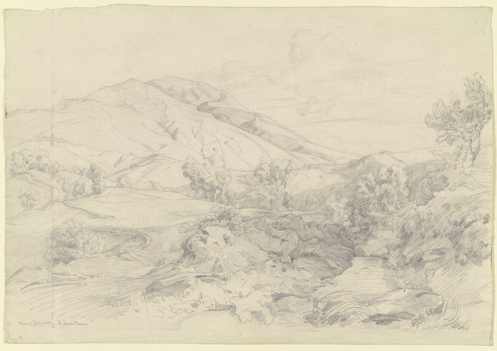 Der Monte Serone bei Olevano, Ludwig Metz