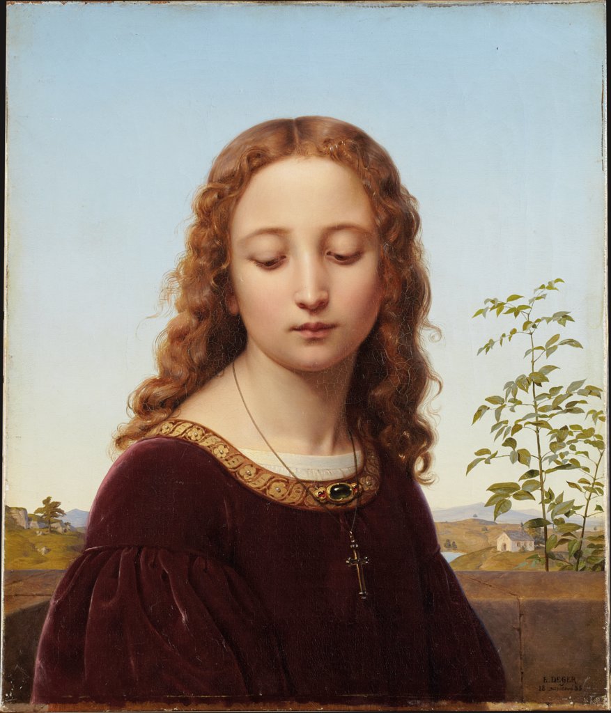 Bildnis eines jungen Mädchens, Ernst Deger
