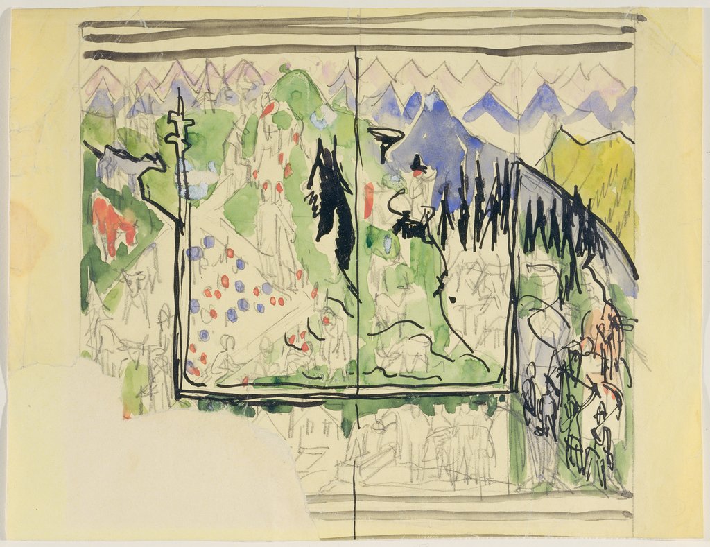 Das Leben (Gujer-Entwurf), Ernst Ludwig Kirchner
