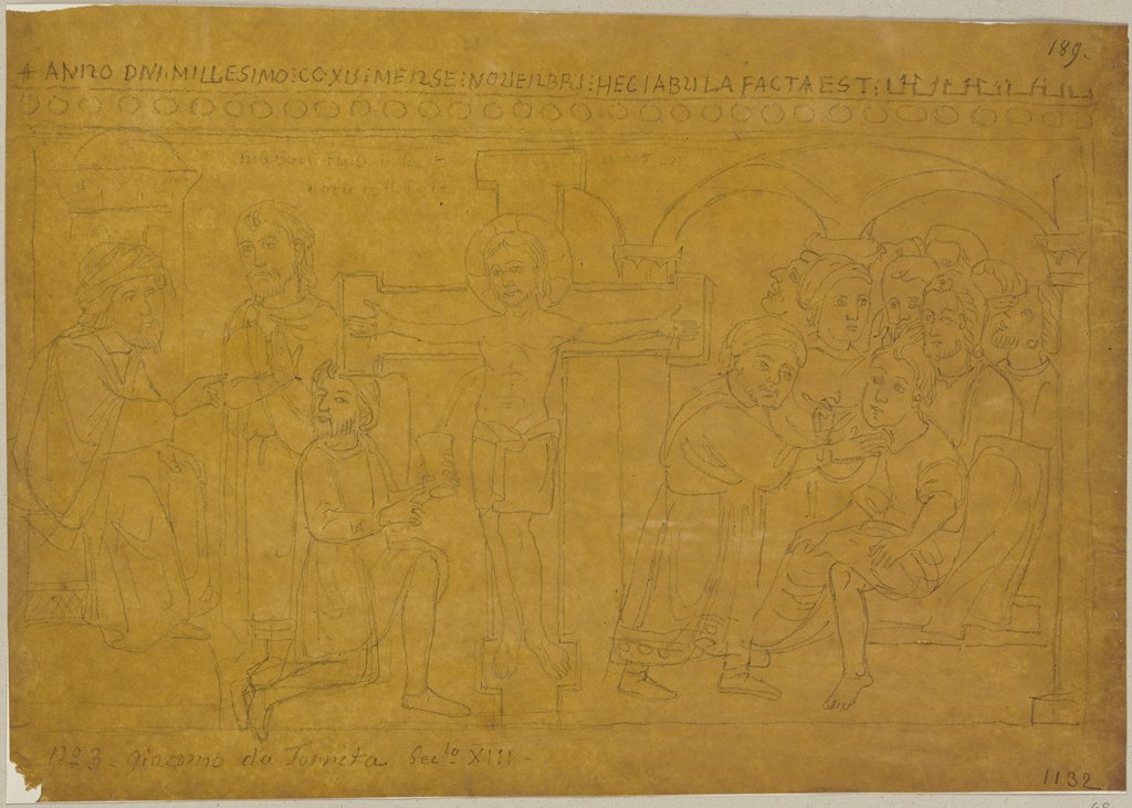 Jacopo Turrita zweite Hälfte des XIII. Jahrhunderts, Johann Anton Ramboux, nach Jacopo Torriti