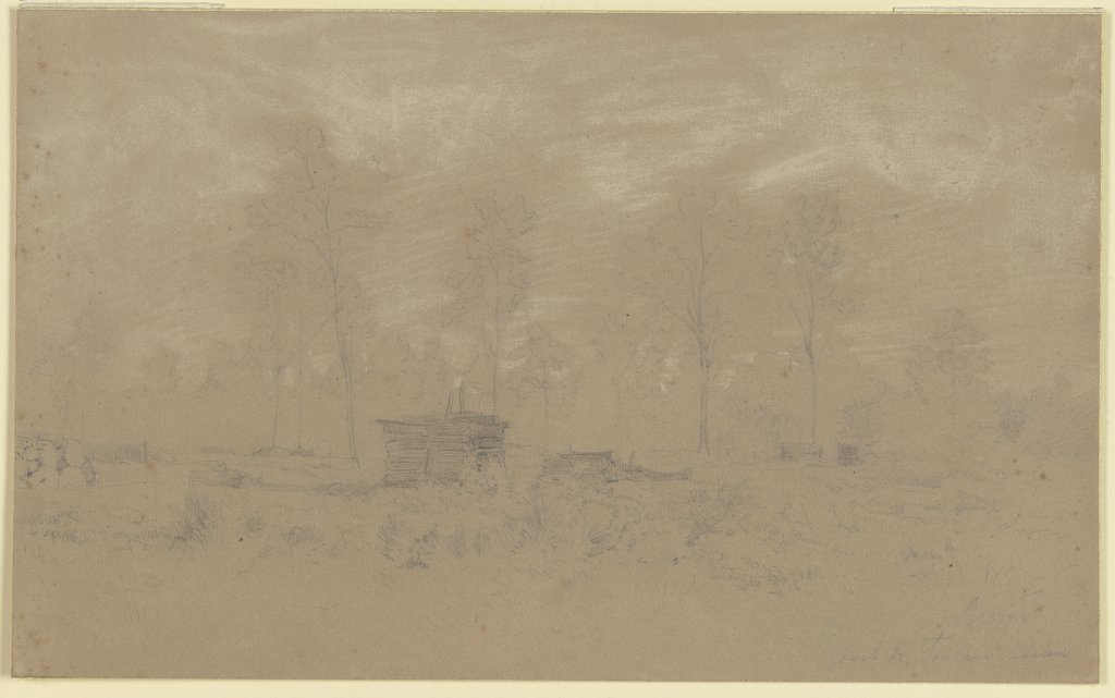 Holzstöße im Forêt de Fontainebleau, Karl Peter Burnitz