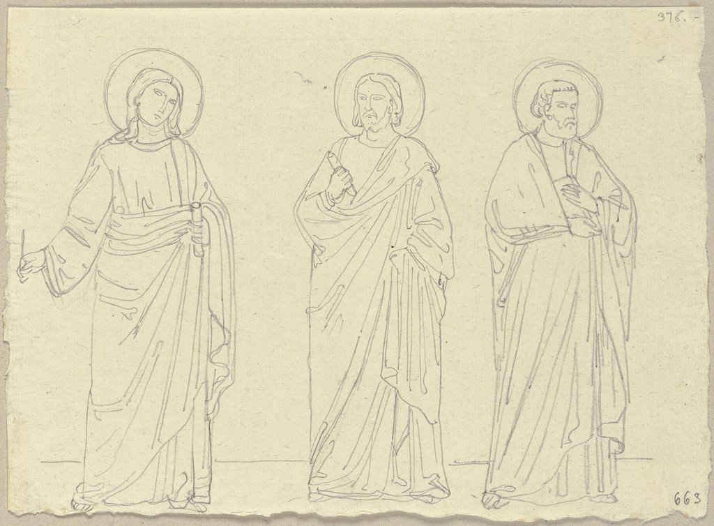 Heiligenbilder aus der Kapelle des heiligen Nikolaus in S. Francesco zu Assisi, Johann Anton Ramboux, nach Stefano Fiorentino