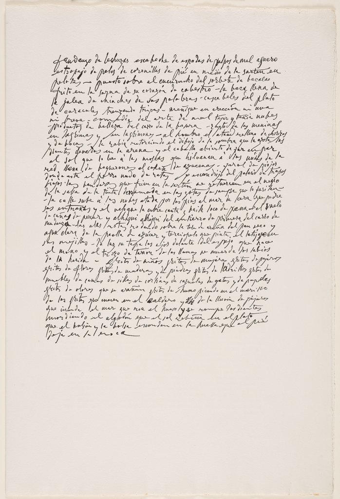 Sueño y mentira de Franco. Gedicht in der Handschrift Picassos, verso: Transkription und französische Übersetzung des Gedichts, Pablo Picasso