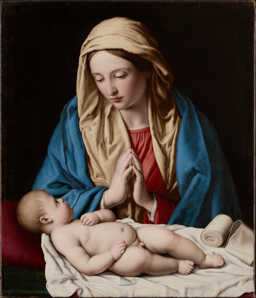 Maria, das Kind anbetend, Sassoferrato (Giovanni Battista Salvi)