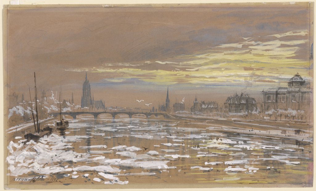 Frankfurt am Main im Winter, Bernhard Mannfeld