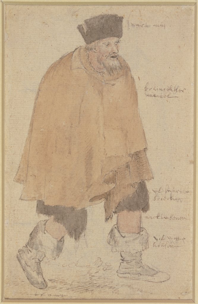 Ein Bettler in braunem Mantel, Roelant Savery