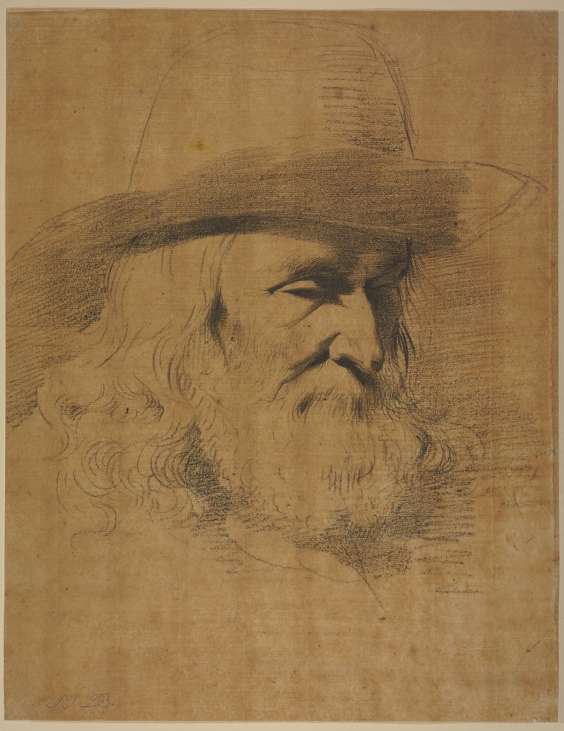 Bärtiger Männerkopf mit einem Hut, Jean-Jacques de Boissieu