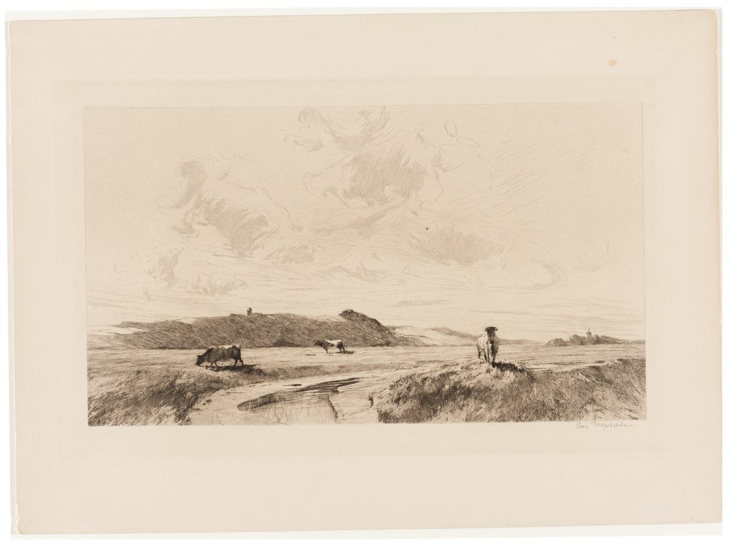 Landschaft mit Kühen, Otto Ubbelohde