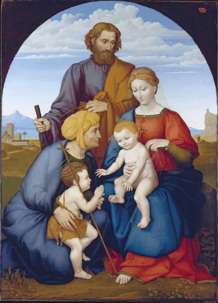 Die Heilige Familie mit Elisabeth und dem Johannesknaben, Johann David Passavant