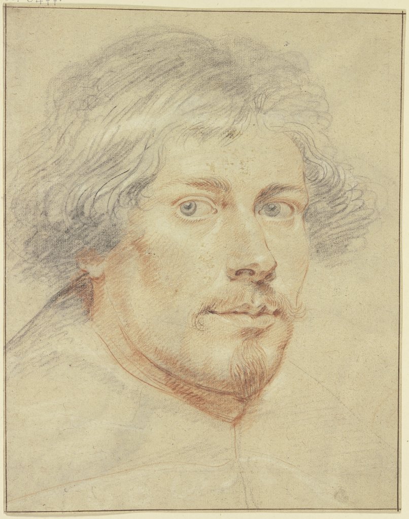 Brustbild eines Mannes mit Schnurr- und Kinnbart, Jacob Jordaens;   ?