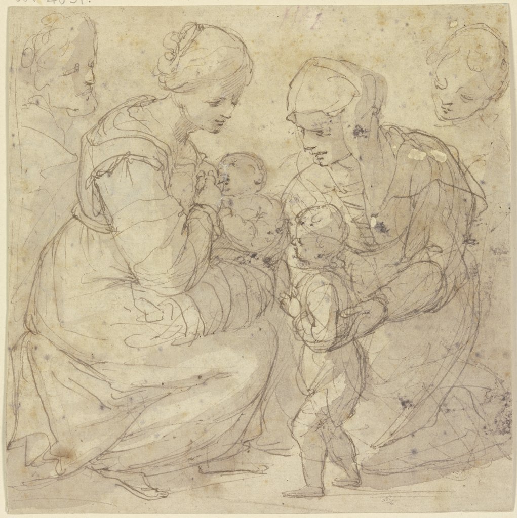 Die Heilige Familie mit der Heiligen Elisabeth und dem Johannesknaben, Annibale Carracci