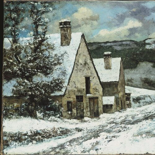 Dorfausgang im Winter, Gustave Courbet