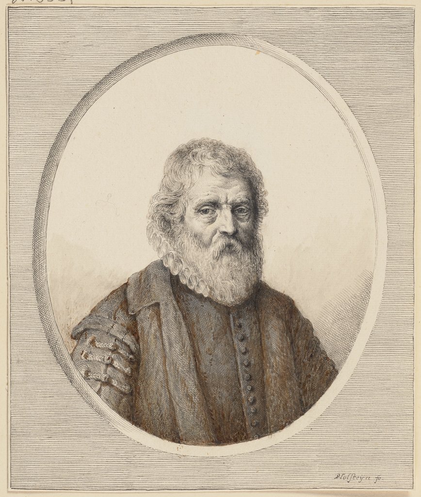 Brustbild eines alten bärtigen Mannes, Pieter Holsteyn d. J.