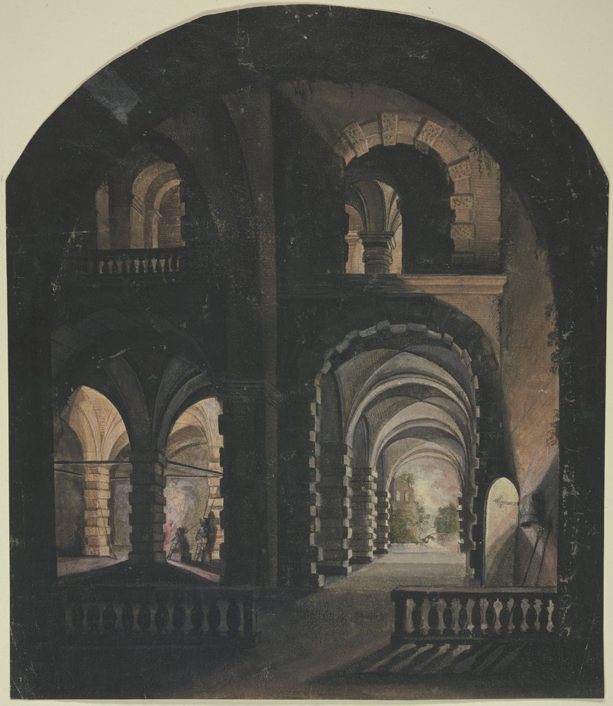 Gewölbe bei Fackelbeleuchtung, Abraham Steenwijck