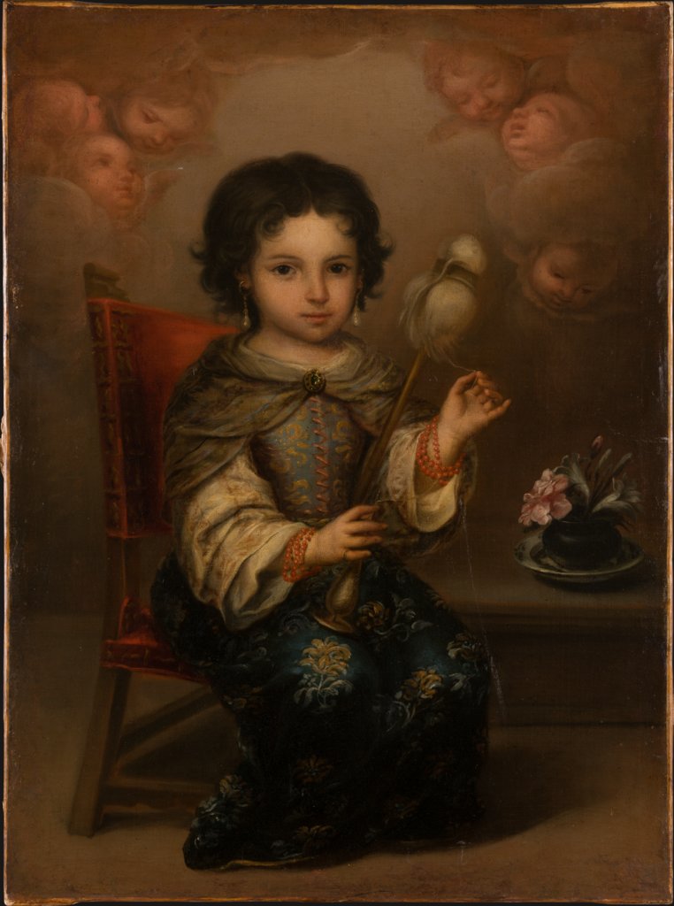 Die kindliche Maria am Spinnrocken, Juan de Ruelas