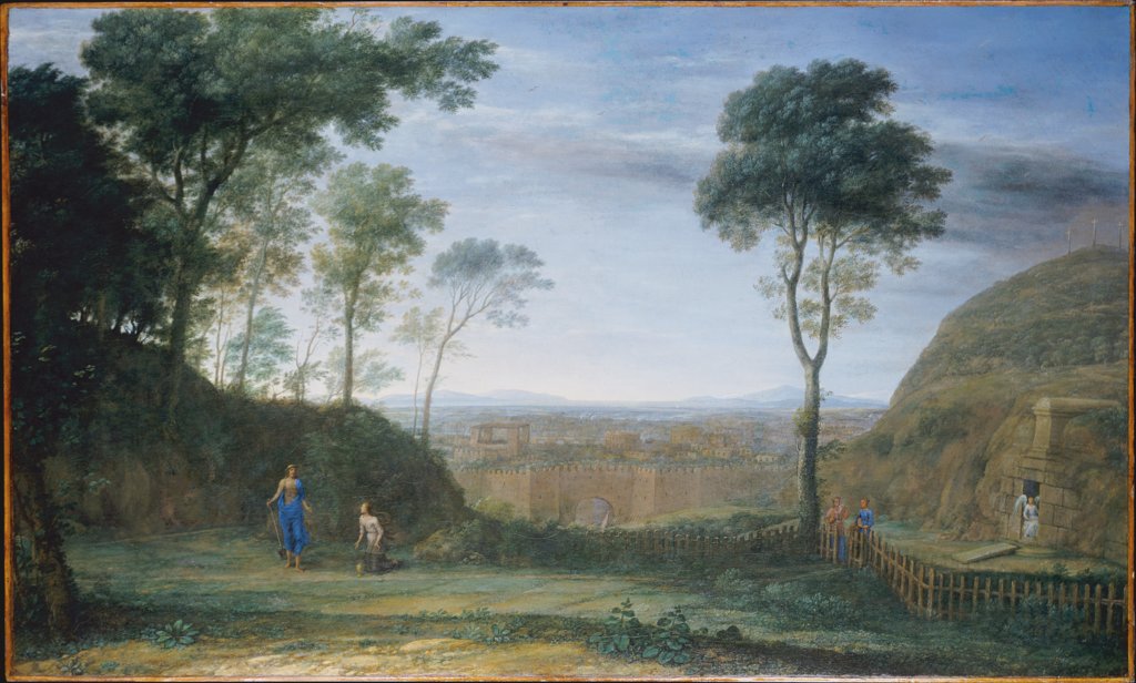 Landschaft mit Christus, der Maria Magdalena erscheint („Noli me tangere“), Claude Lorrain