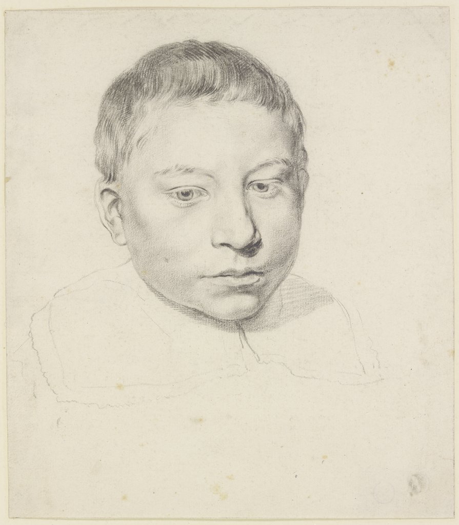 Kopf eines Jünglings mit umgelegtem Kragen, Cornelis Visscher