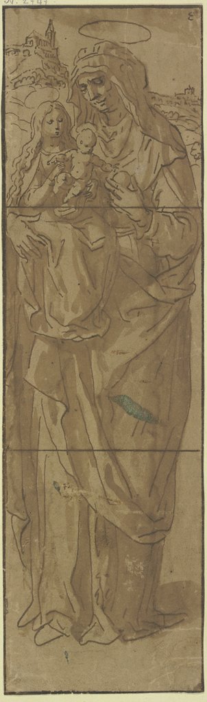 Die Heilige Anna mit der das Christuskind tragenden Maria auf dem Arm, Maarten de Vos