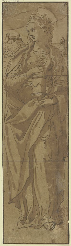 Die Heilige Maria Magdalena mit dem Salbgefäß, Maarten de Vos