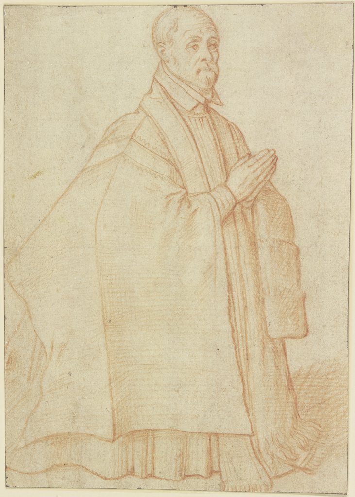 Kniend betender, vornehm gekleideter Mann nach rechts (Stifterfigur?), Jacopo Palma il Vecchio;   ?