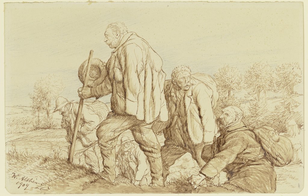 Fünf Wanderer, Wilhelm Altheim
