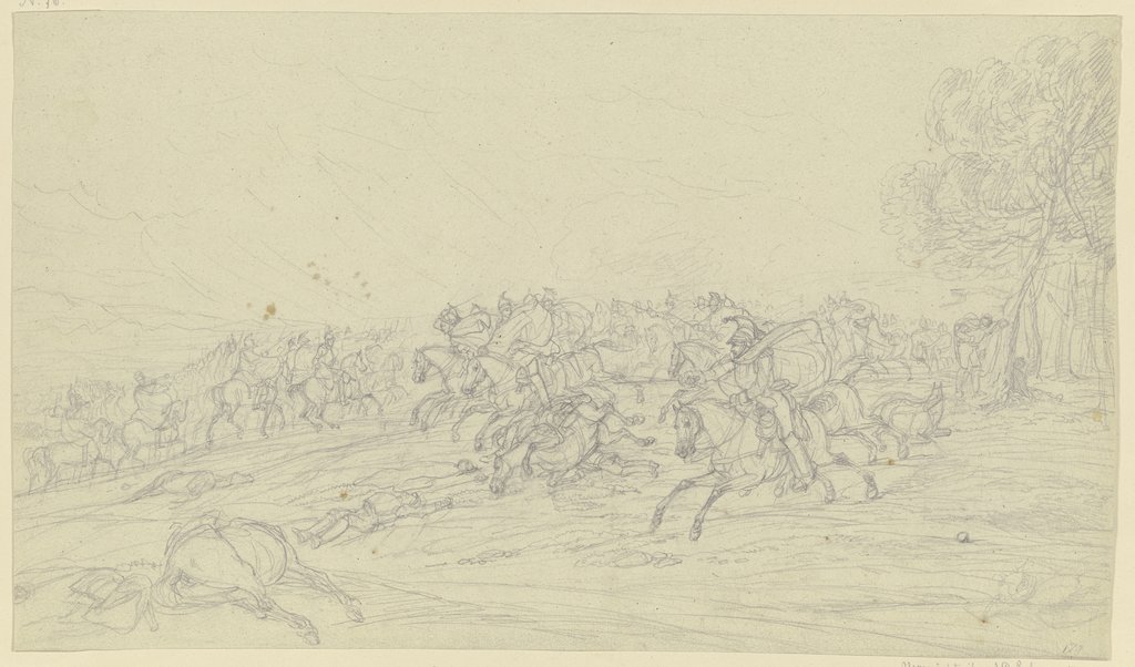 Ein Reitergefecht französischer Kürassiere, Carl Wilhelm von Heideck