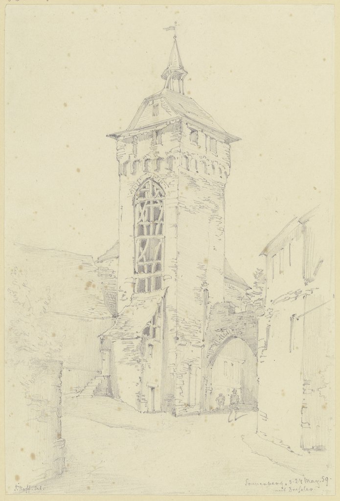 Wehrturm und Wiesbadener Tor in Sonnenberg, Johann Friedrich Hoff