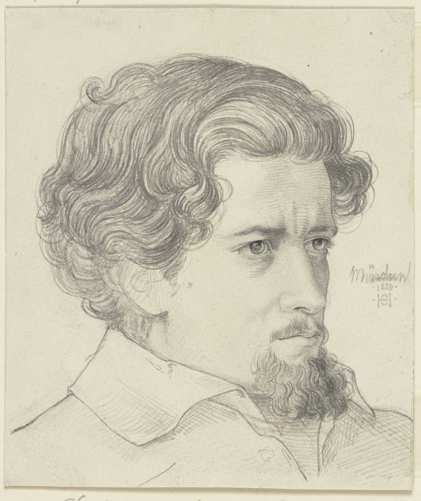 Bildnis des Kupferstechers Heinrich Merz, Carl Hoff