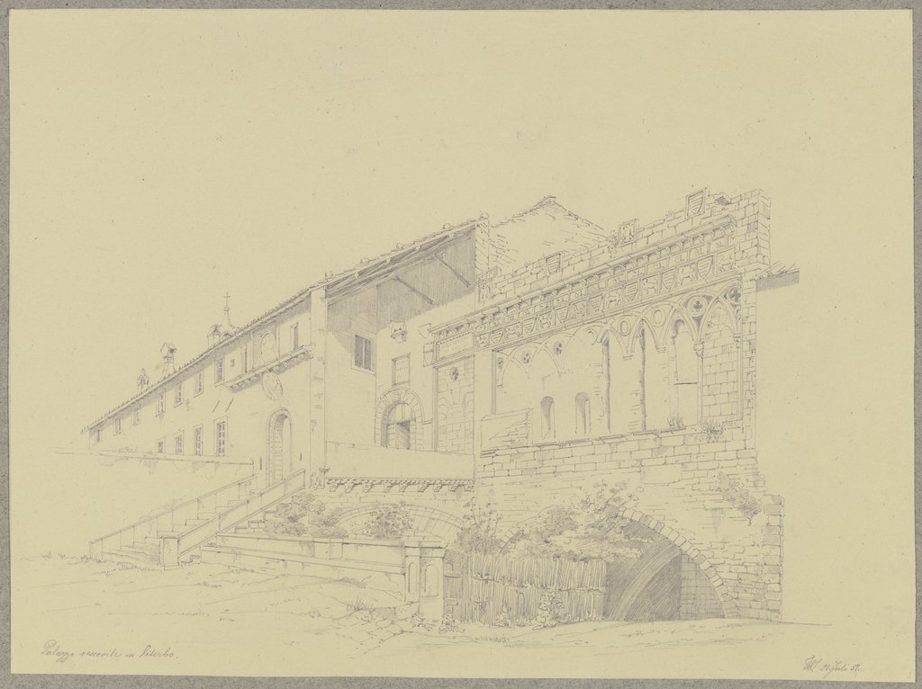 Der Palazzo vescovile in Viterbo, Friedrich Wilhelm Ludwig