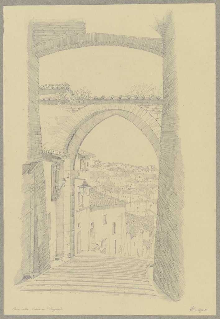 Die Via Appia in Perugia, Friedrich Wilhelm Ludwig