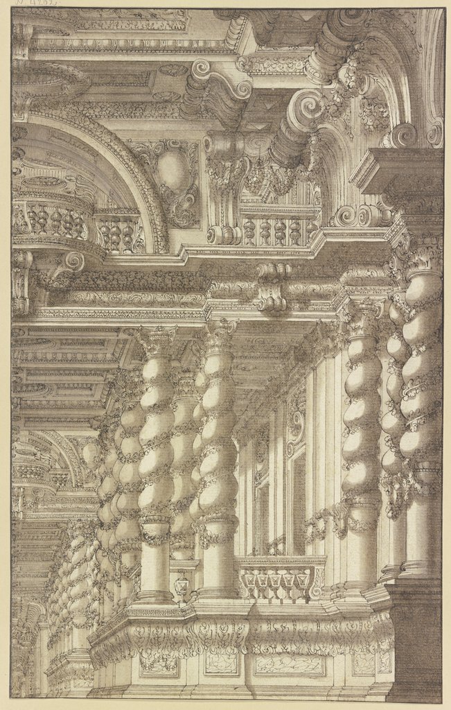 Halle mit gewundenen Säulen, Giacomo Antonio Mannini