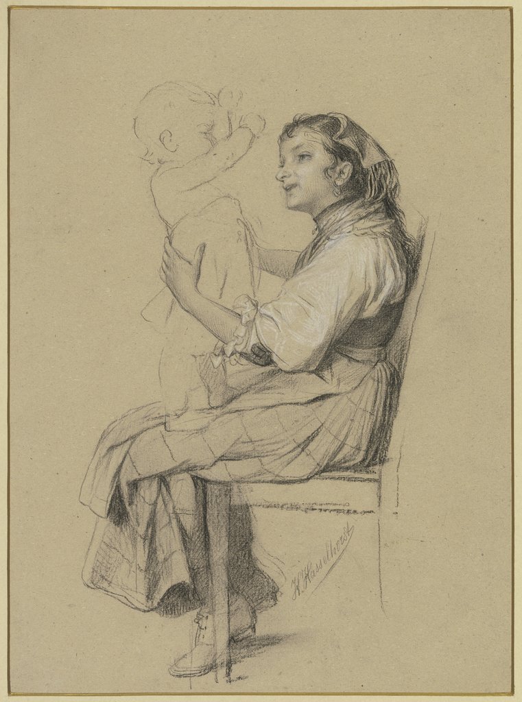 Cicocara mit Kind, Johann Heinrich Hasselhorst
