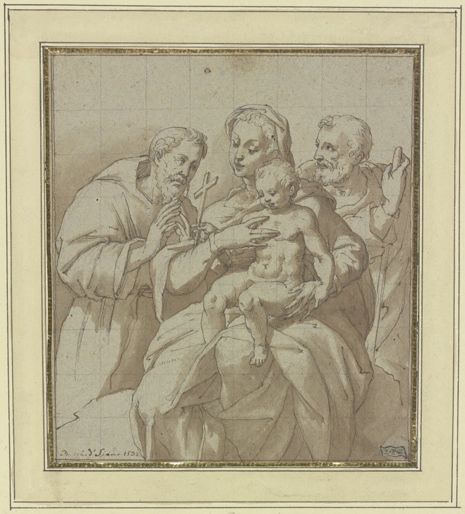 Die Heilige Familie mit dem Heiligen Franziskus, Baldassare Peruzzi;   ?