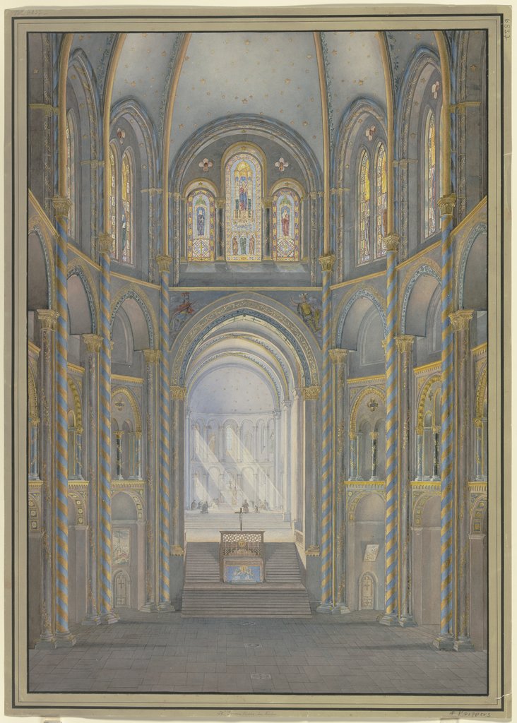 Das Innere von St. Gereon in Köln, Friedrich Peipers