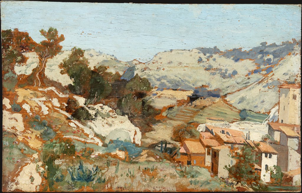 Landschaft bei Roquevaire in der Provence, Paul Guigou