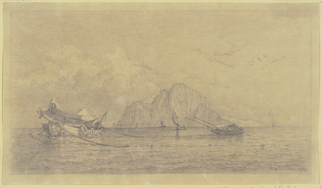 Ansicht Capris vom Meer aus, Frederik Thöming