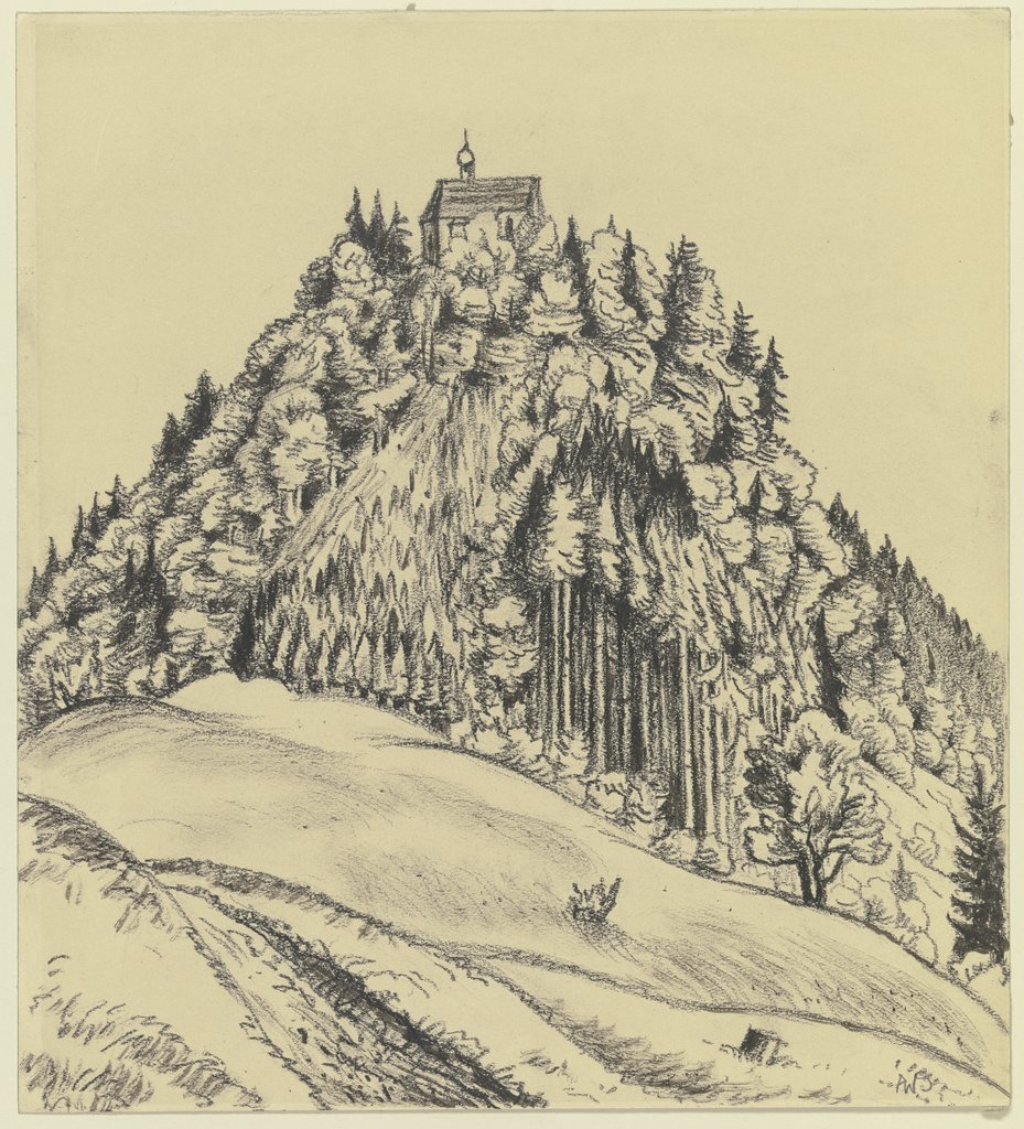 Kirche auf einem Berg, Adolf Weber-Scheld