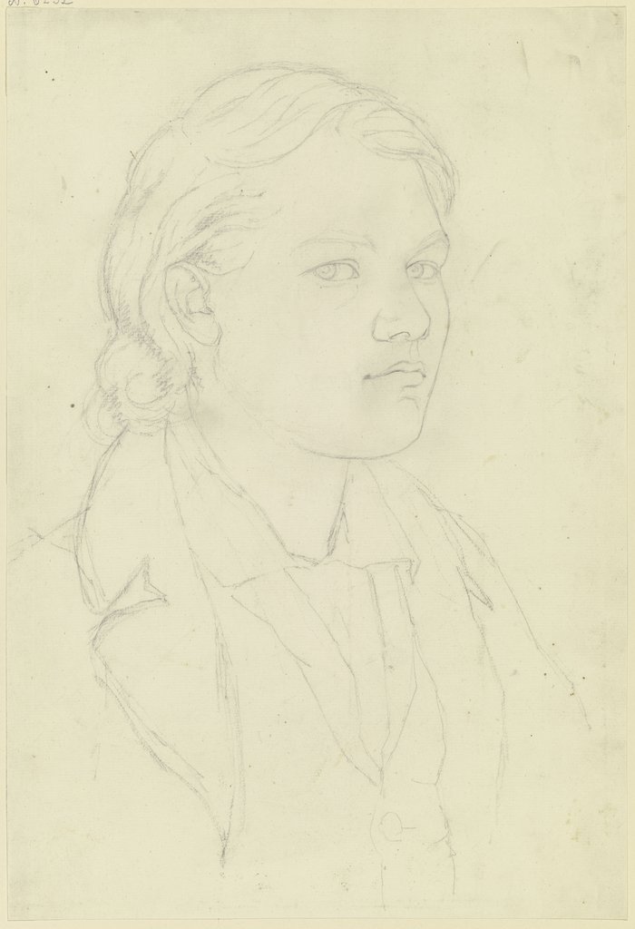 Bildnis eines Jünglings mit langen Haaren, Eugen Eduard Schäffer