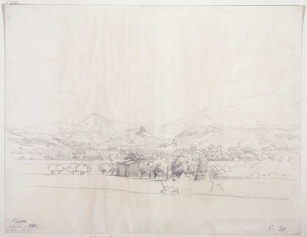 Ansicht von Vaison-la-Romaine, Johann Wilhelm Schirmer