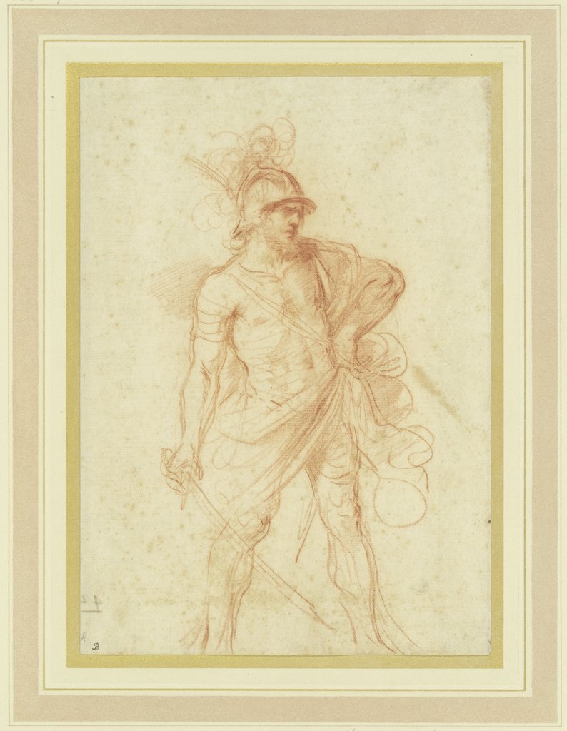 Stehender römischer Krieger, Guercino (Giovanni Francesco Barbieri);   ?