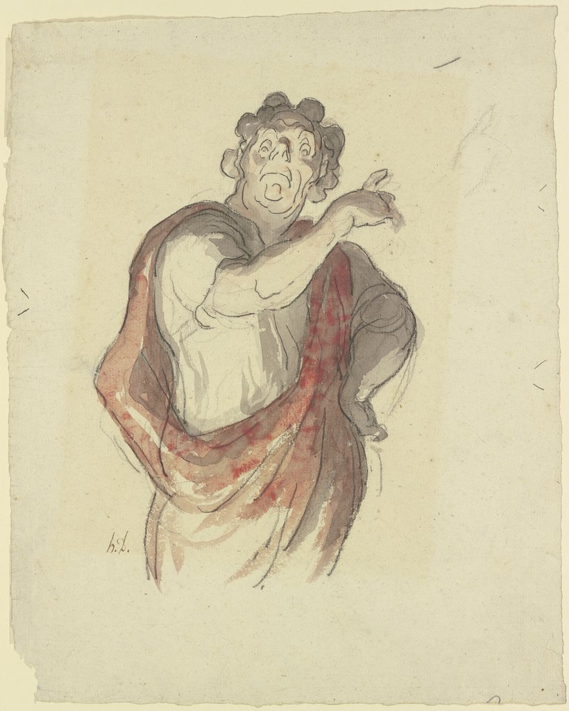 Der Tragöde, Honoré Daumier