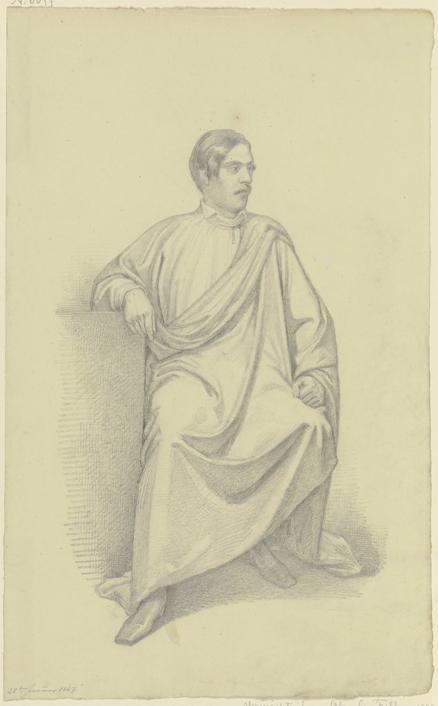 Bildnis eines Mannes im Mantel, Ferdinand Fellner