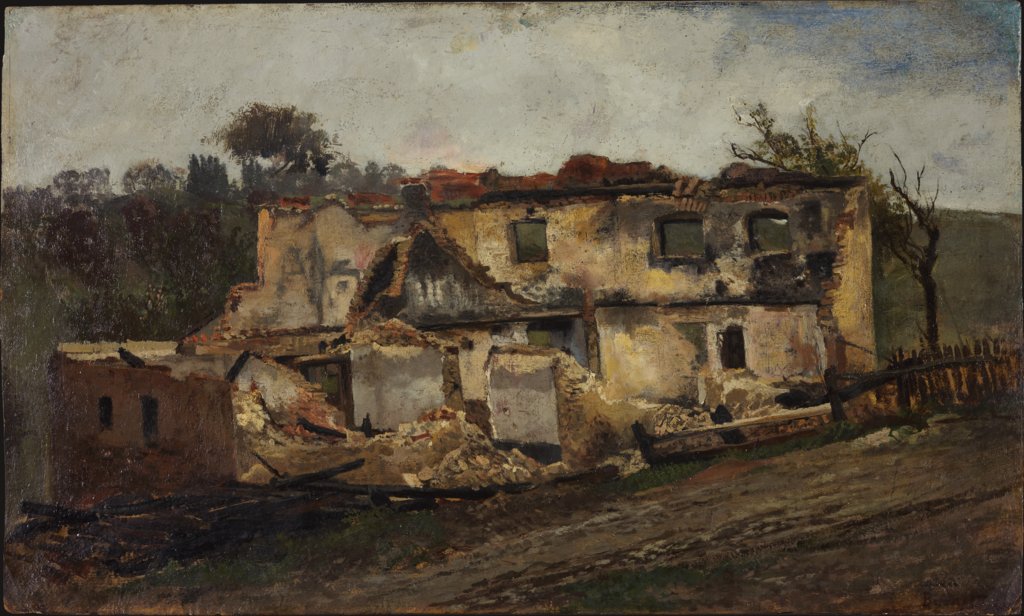 Zerstörtes Haus, Karl Peter Burnitz