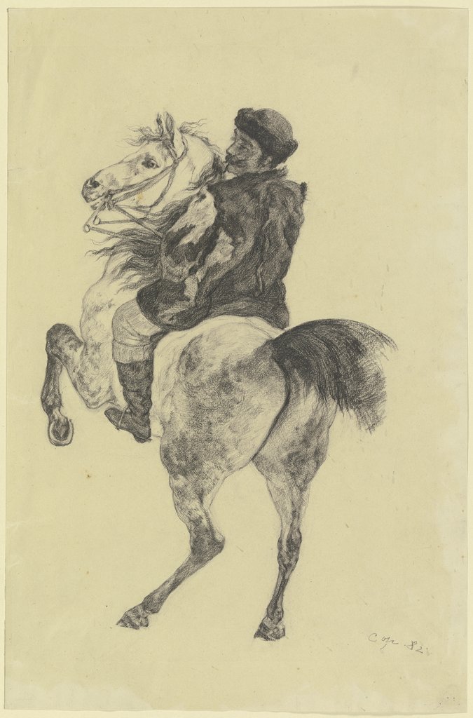 Kopie des Reiters nach Gustave Courbets "L'Hallali du Cerf", Louis Eysen, nach Gustave Courbet