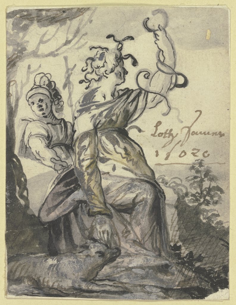 Zwei weibliche allegorische Figuren, Loth Sommer