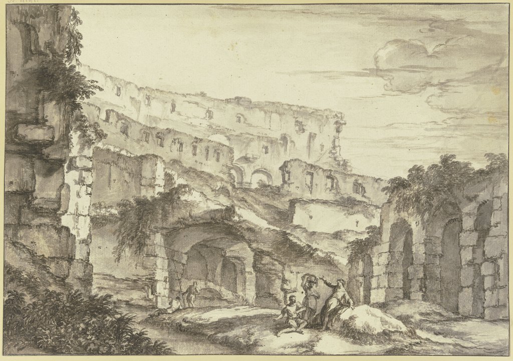 Ruinen eines römischen Theaters, Andrea Locatelli