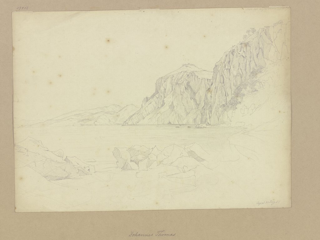 Felsküste von Capri, Johannes Thomas
